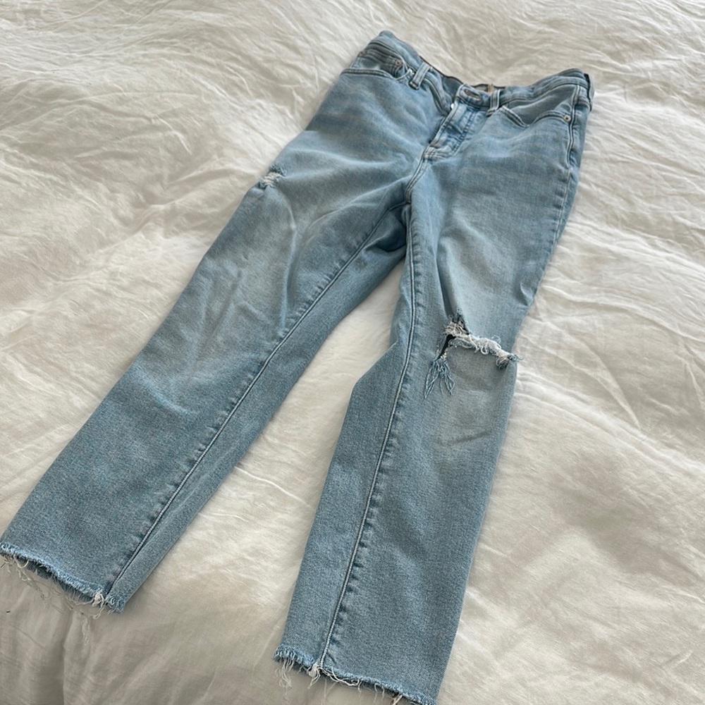 Madewell Light Blue Straight Leg Jeans - The Perfect Vintage Jean (series)